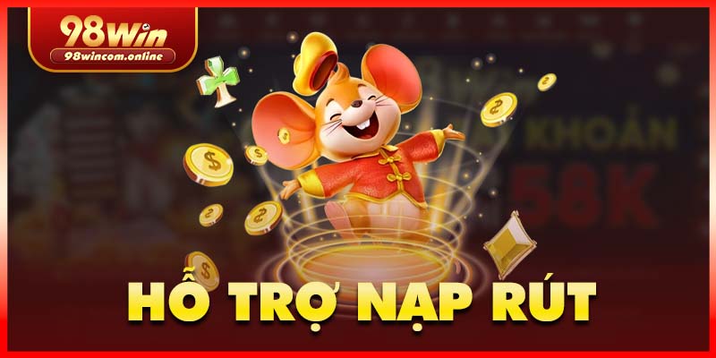 Hỗ trợ nạp rút 24/24